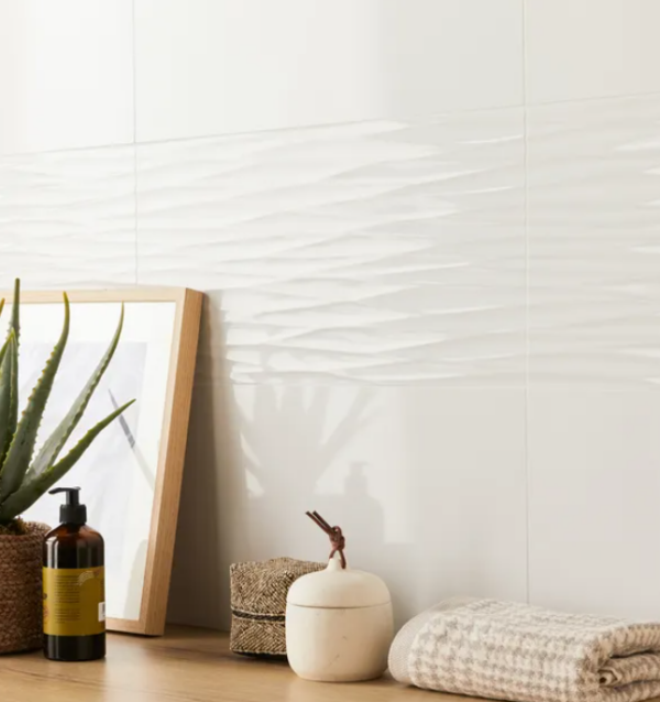 ARTIC WHITE GLOSSY 3D FLORAL - Imagen 2